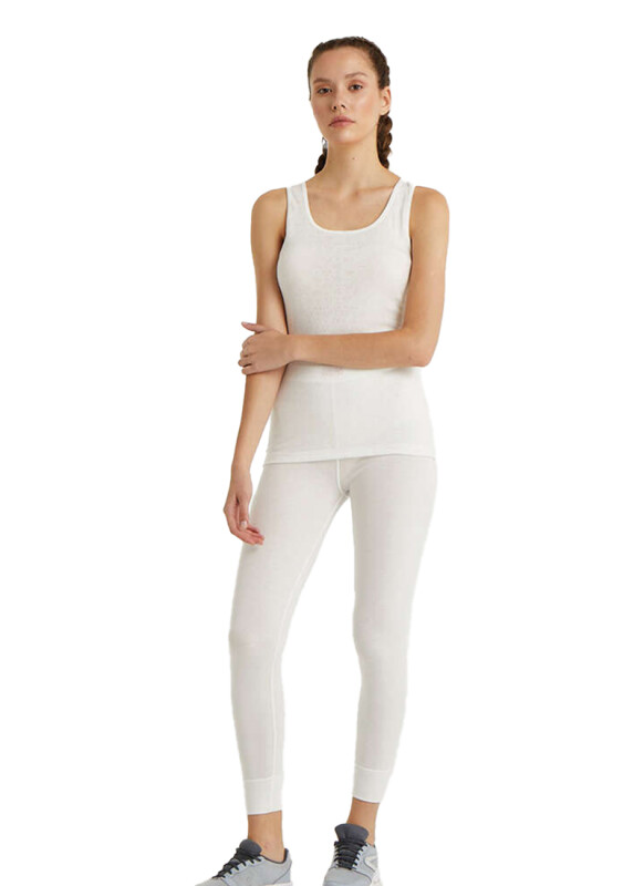 Kadın Termal Atlet 1. Seviye 1266 - Beyaz - 4