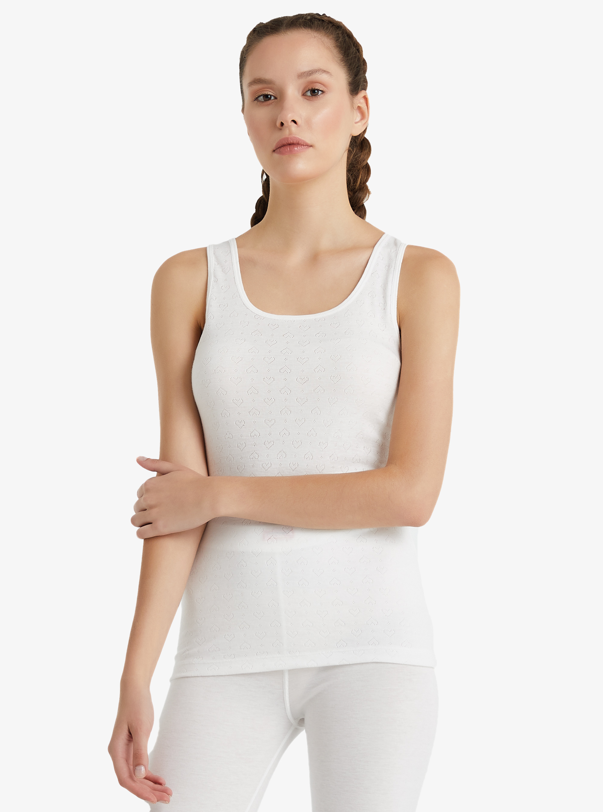 Kadın Termal Atlet 1. Seviye 1266 - Beyaz - Blackspade