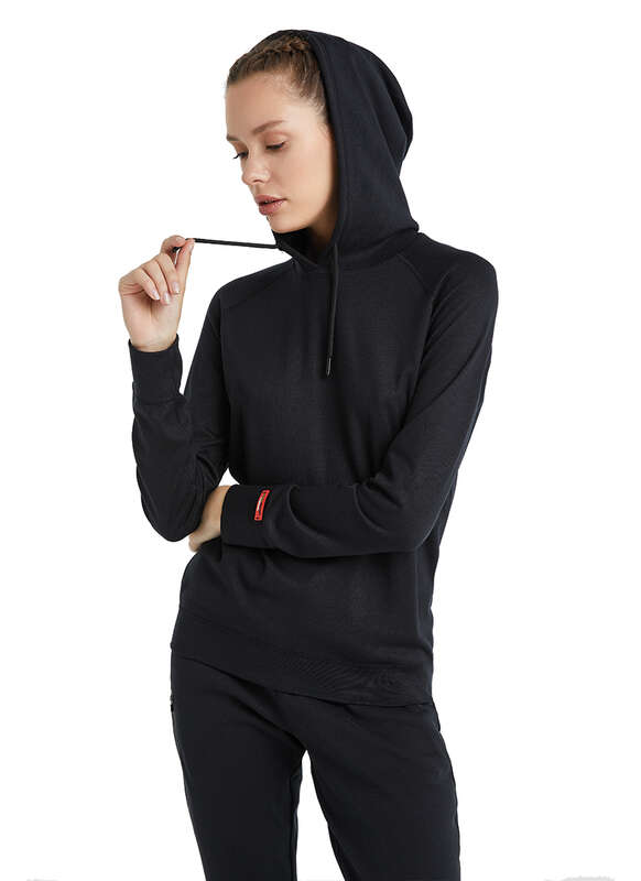 Kadın Termal Kapşonlu Sweatshirt 2. Seviye 5938 - Siyah - 5