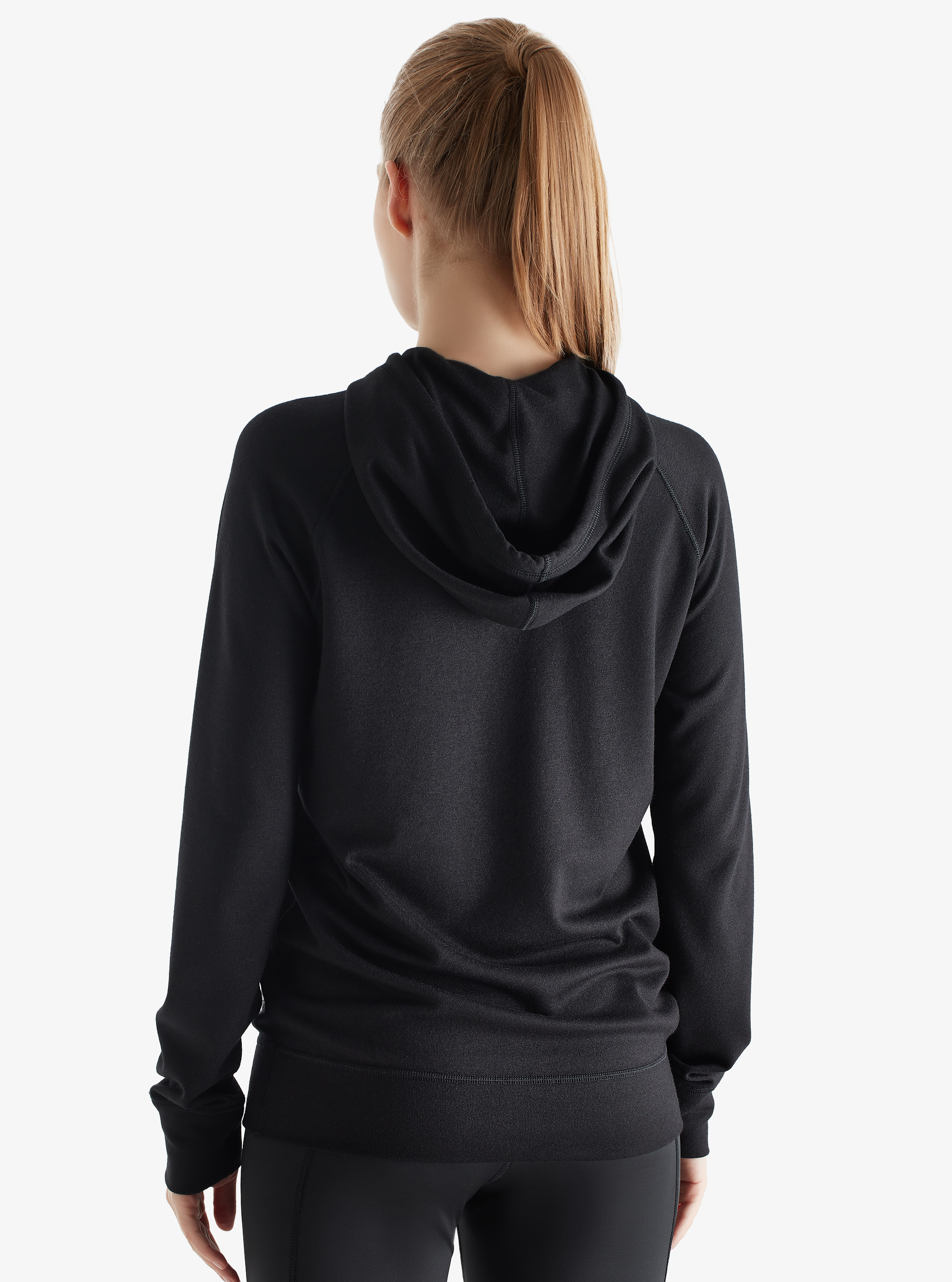 Kadın Termal Kapşonlu Sweatshirt 2. Seviye 5938 - Siyah - 6