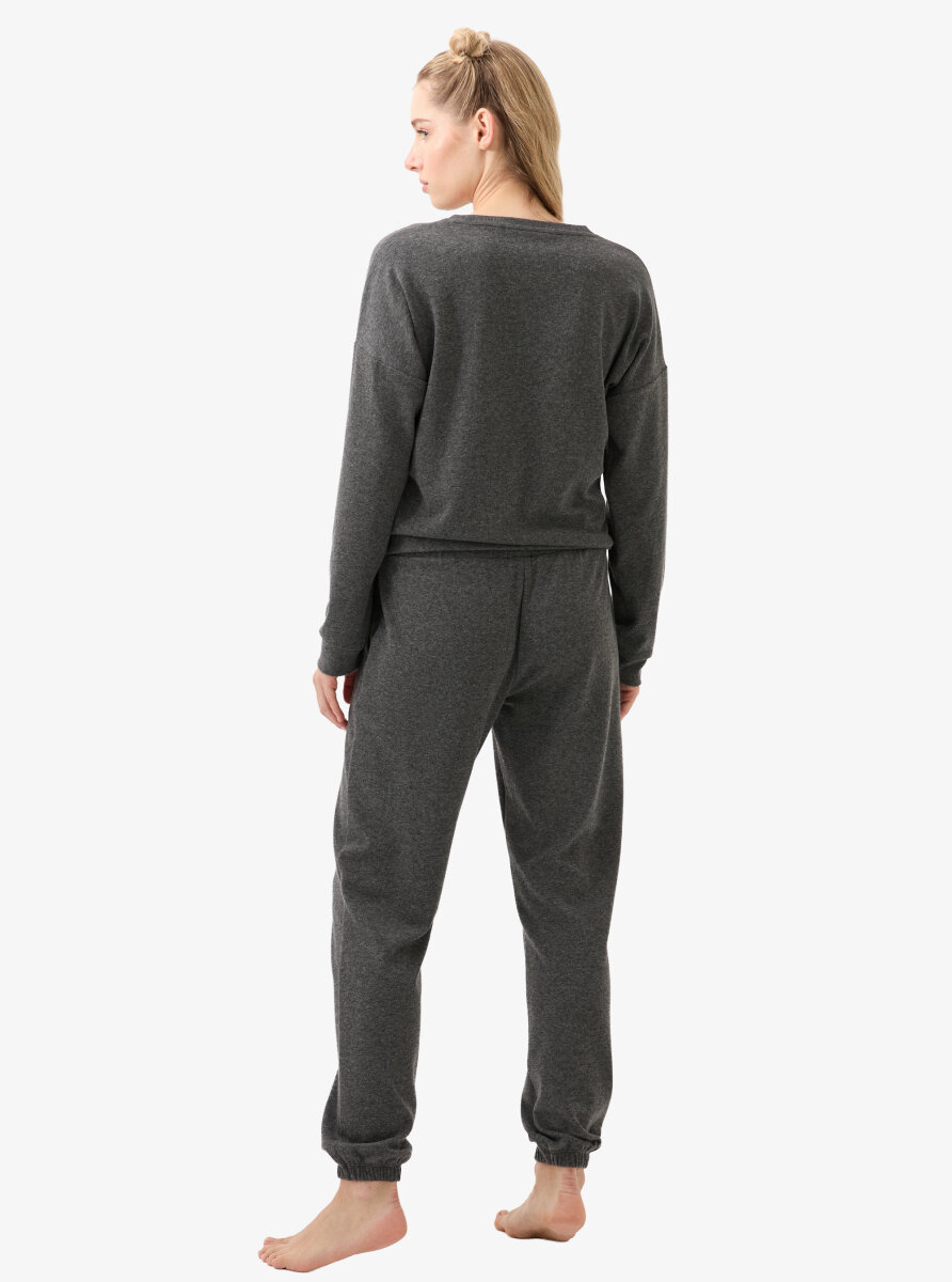 Kadın Termal Pijama Takımı 51939 - Antrasit - 4