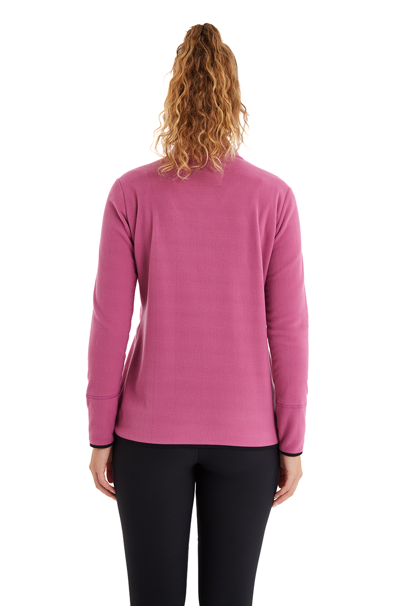 Kadın Termal Polar Sweatshirt 51681 - Pembe - Blackspade (1)
