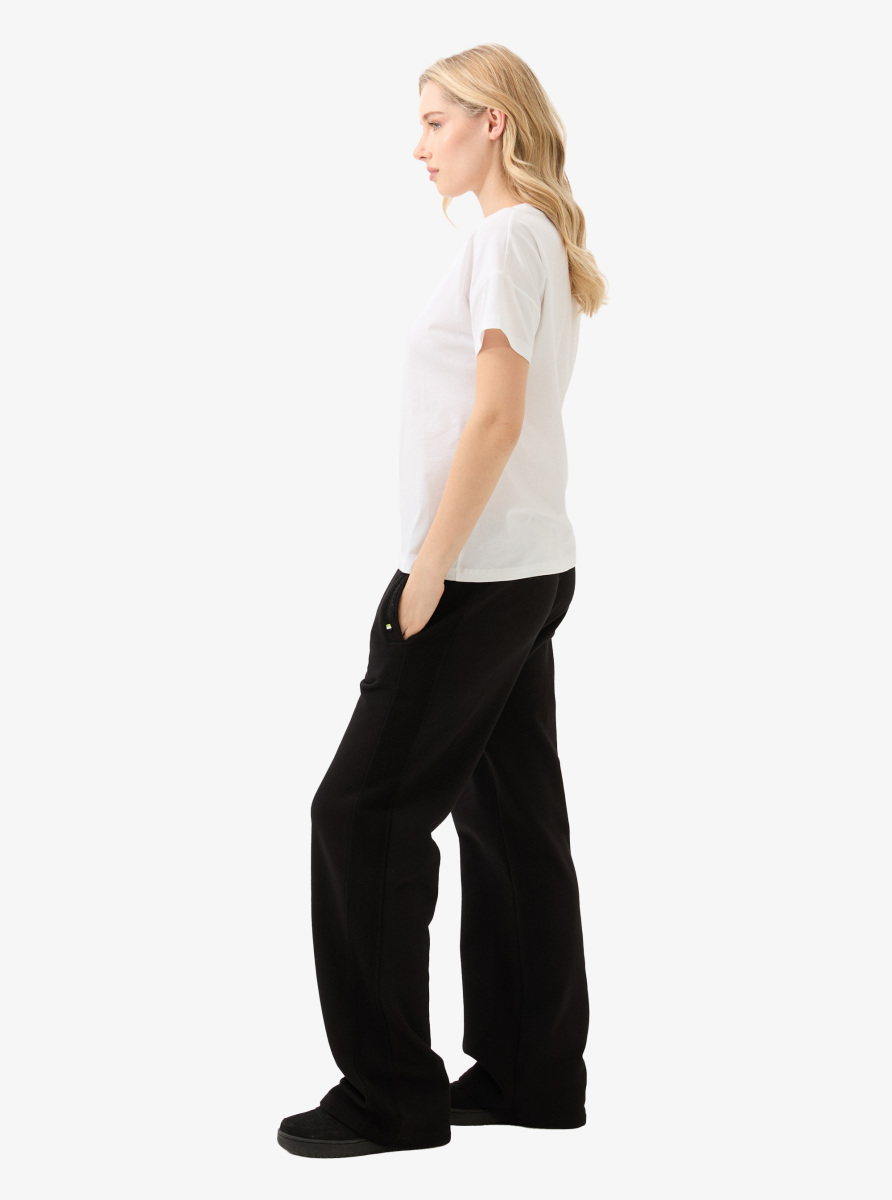 Kadın V Yaka T-Shirt 60584 - Beyaz - 5