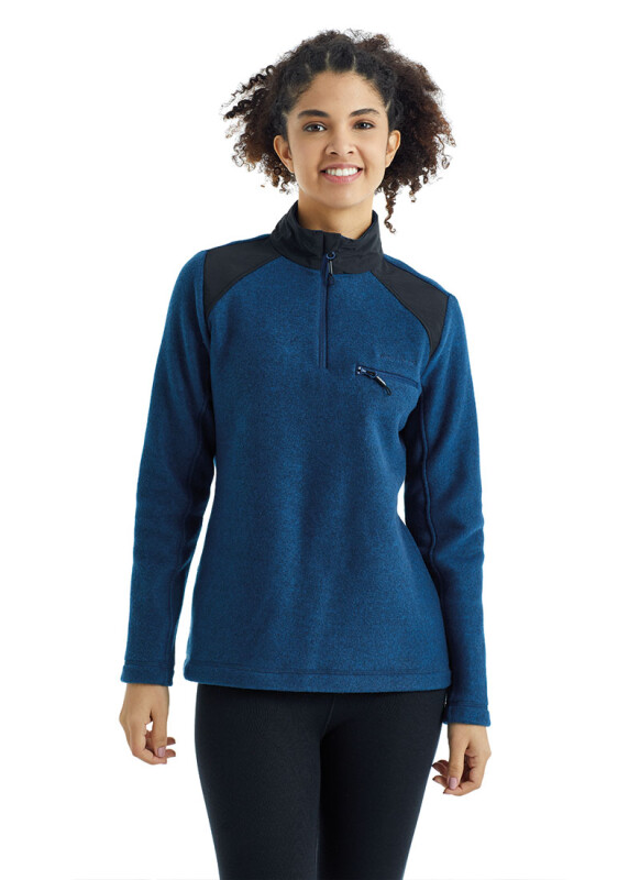 Kadın Polar Sweatshirt 50944 - Lacivert - 5