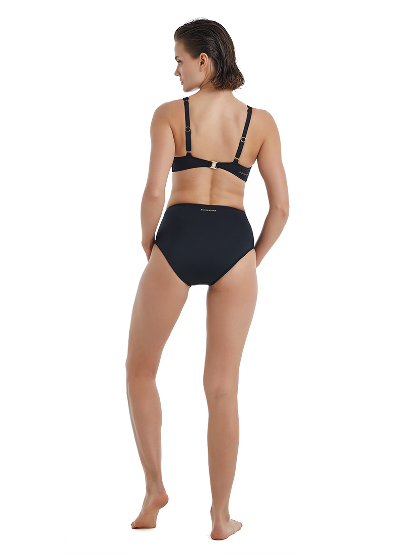 Kadın Yüksek Bel Bikini Altı 10572 - Siyah - 5