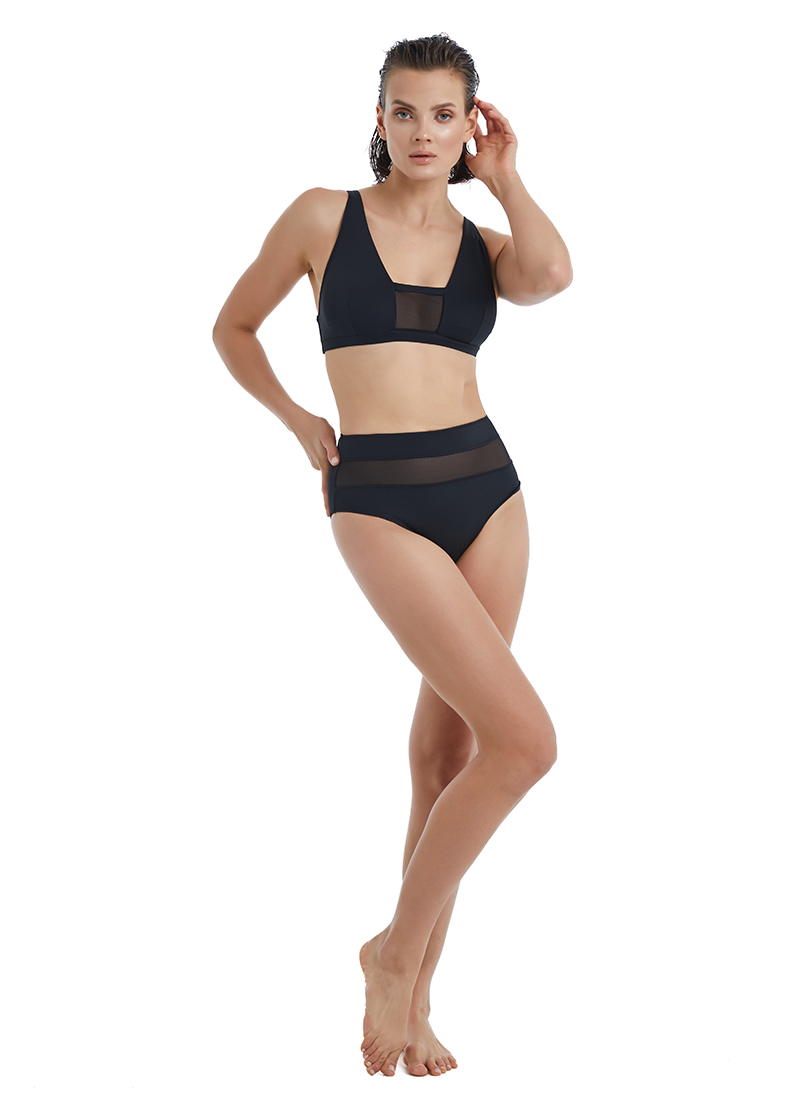 Kadın Yüksek Bel Bikini Altı 10572 - Siyah - 4