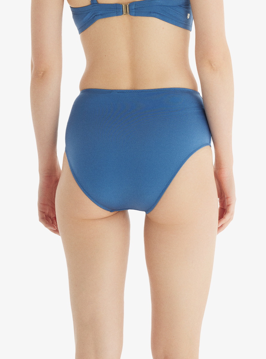 Kadın Yüksek Bel Bikini Altı 10712 - Mavi - 4