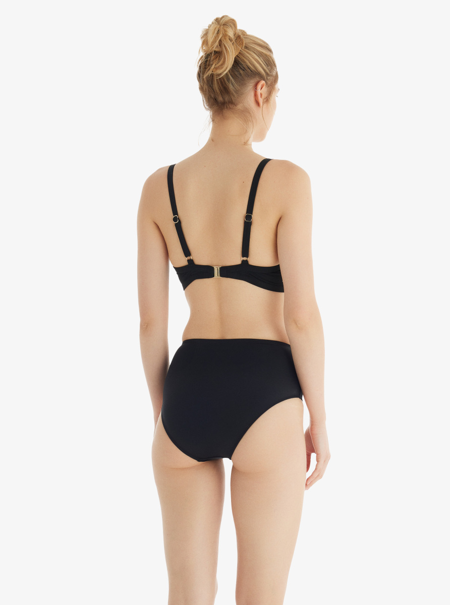 Kadın Yüksek Bel Bikini Altı 10730 - Siyah - 5