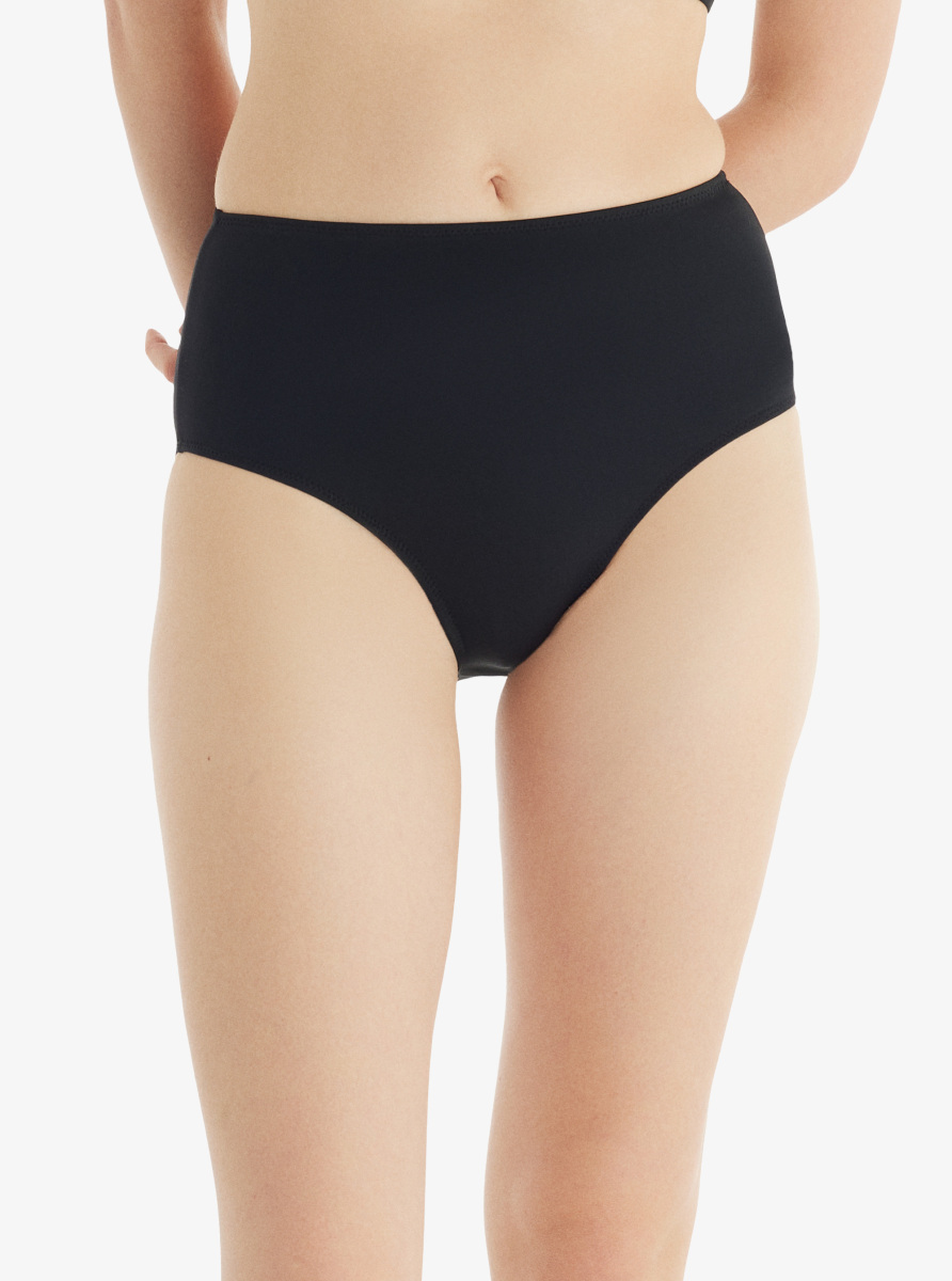 Kadın Yüksek Bel Bikini Altı 10730 - Siyah - 1