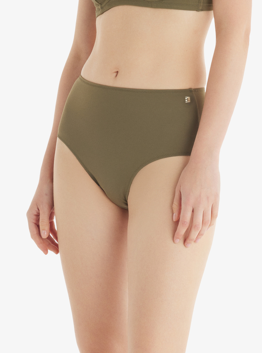 Kadın Yüksek Bel Bikini Altı 10730 - Yeşil - 1