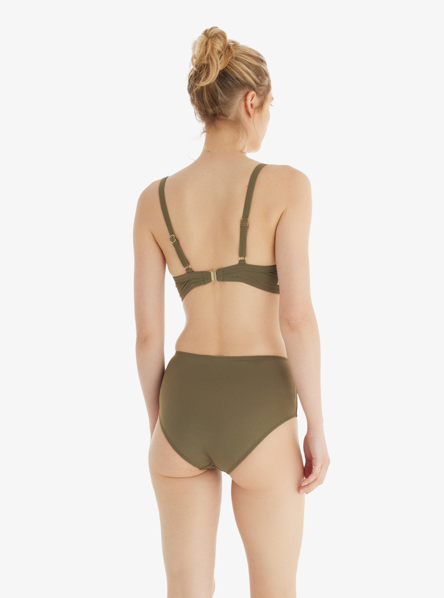 Kadın Yüksek Bel Bikini Altı 10730 - Yeşil - 4