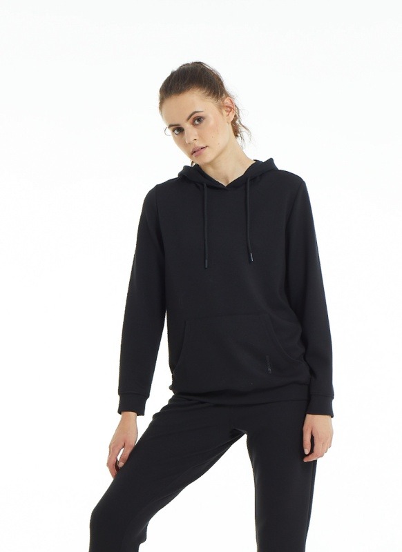 Kadın Sweatshirt 70314 - Siyah - 1