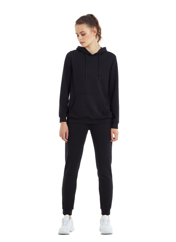 Kadın Sweatshirt 70314 - Siyah - 3