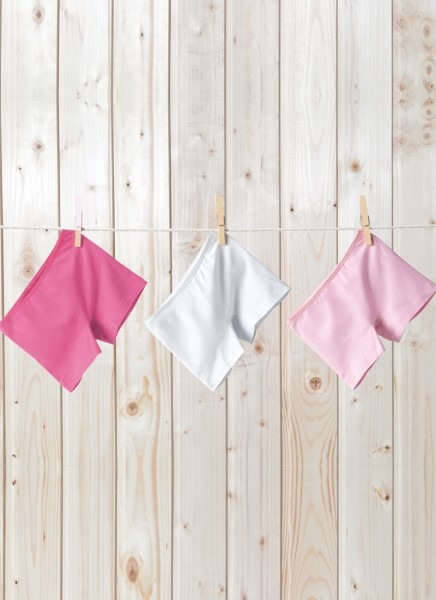 Kız Çocuk Boxer 3'lü Paket 1298 - Fuşya Pembe Beyaz - 1