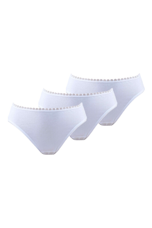Kız Çocuk Külot 3'lü Paket 1294 - Beyaz - Blackspade