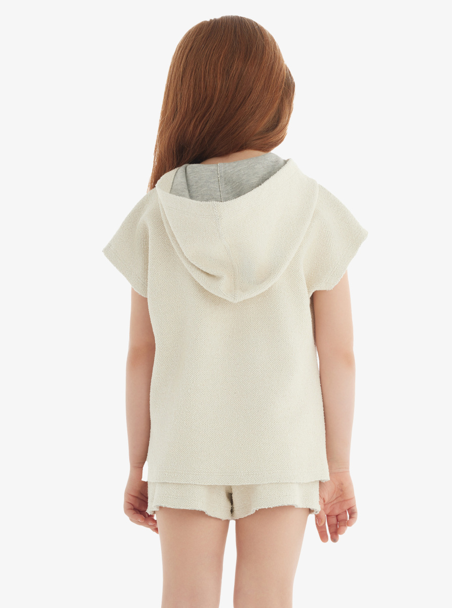 Kız Çocuk Şort 60573 - Gri Melanj - 2