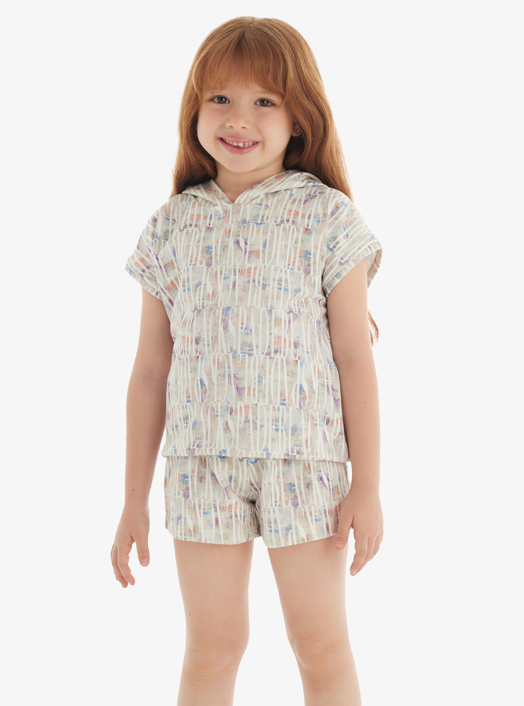 Kız Çocuk Sweatshirt 60568 - Desenli - Blackspade