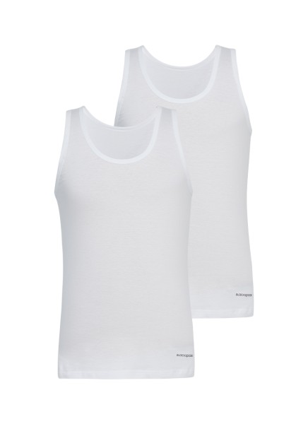 Erkek Atlet 2'li Paket Loose Fit 9225 - Beyaz - Blackspade