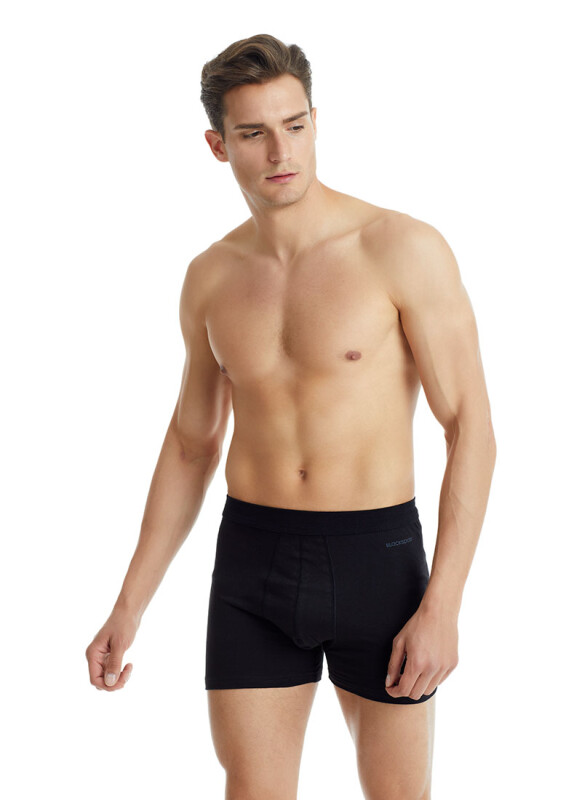 Erkek Pamuk Boxer Loose Fit 9623 - Siyah - 3
