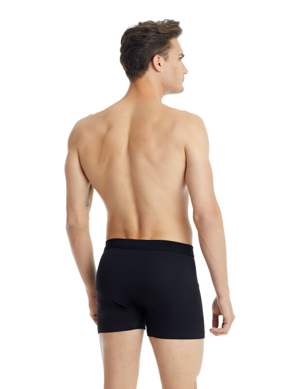 Erkek Pamuk Boxer Loose Fit 9623 - Siyah - 2