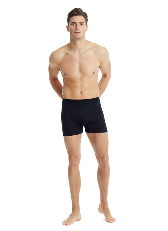 Erkek Pamuk Boxer Loose Fit 9623 - Siyah - 4
