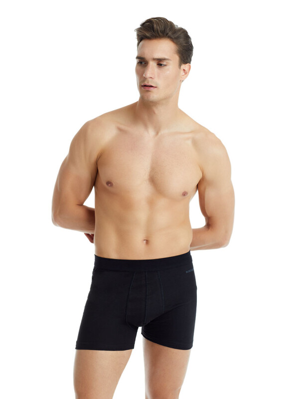 Erkek Pamuk Boxer Loose Fit 9623 - Siyah - 1
