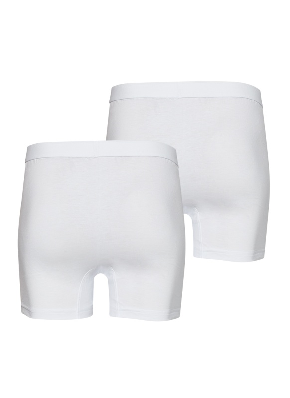 Erkek Boxer 2'li Paket Loose Fit 9626 - Beyaz - 2