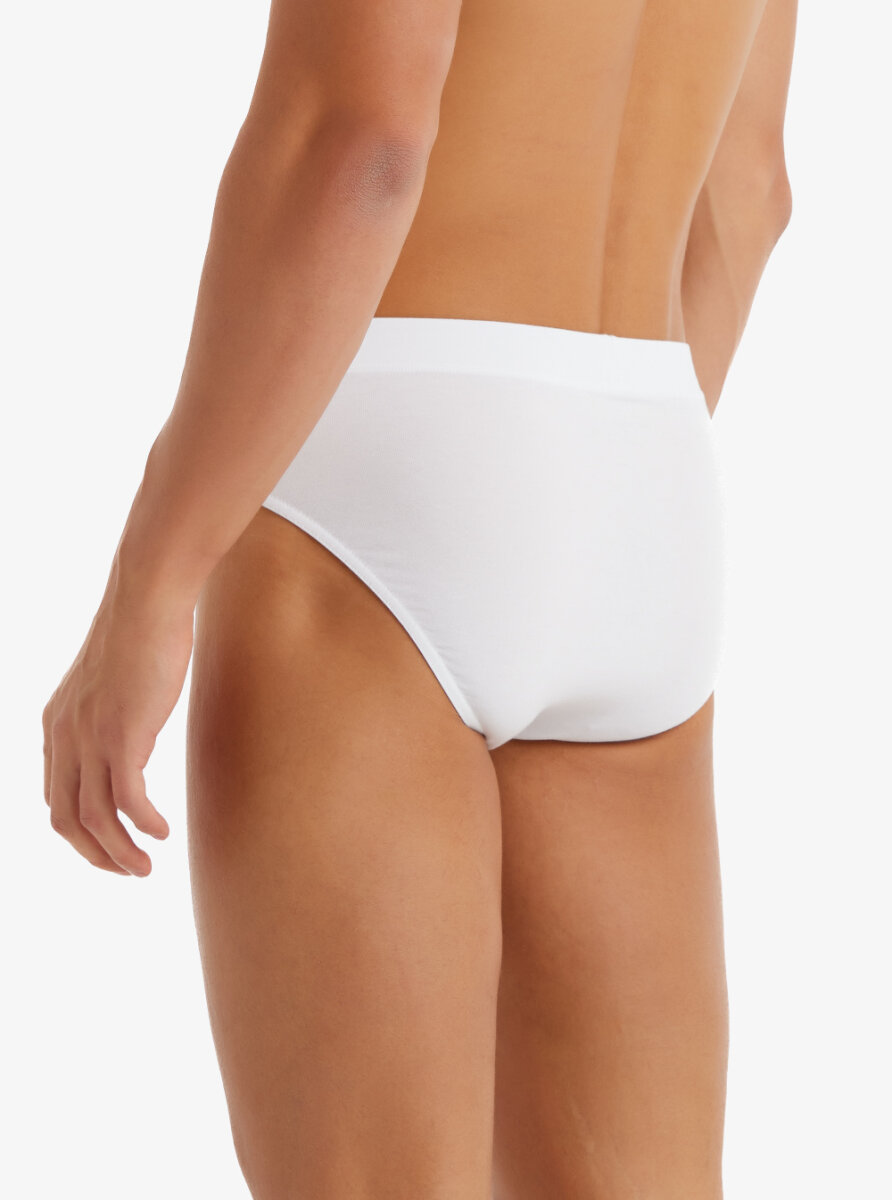 Erkek Slip Külot 2'li Paket Loose Fit 9625 - Beyaz - 2