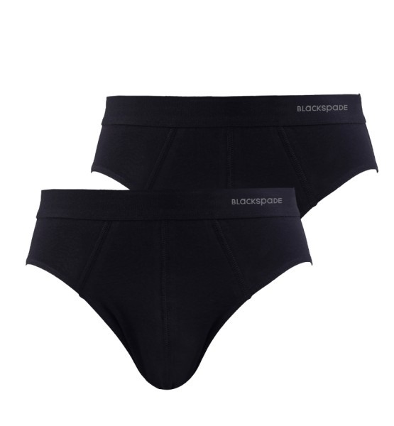 Erkek Slip Külot 2'li Paket Loose Fit 9625 - Siyah - 6