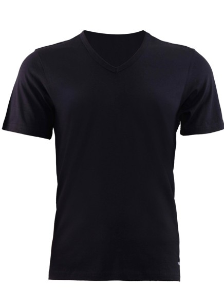 Erkek Tshirt V Yaka Loose Fit 9240 - Siyah - 3