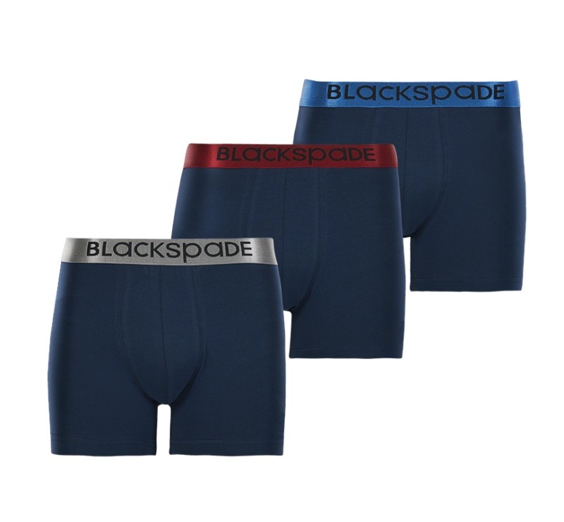 Erkek Boxer 3'lü Paket Modern Basics 9470 - Mavi - 3