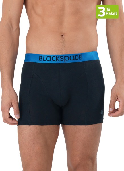 Erkek Boxer 3'lü Paket Modern Basics 9471 - Siyah - Blackspade (1)