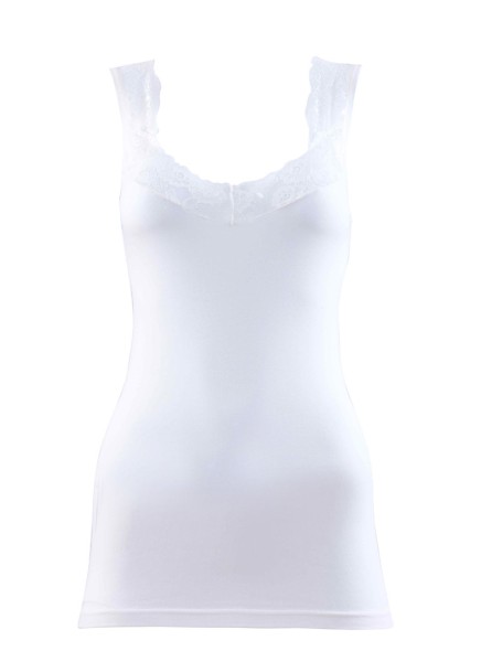 Kadın Atlet Dantelli Private 1957 - Krem - Blackspade (1)