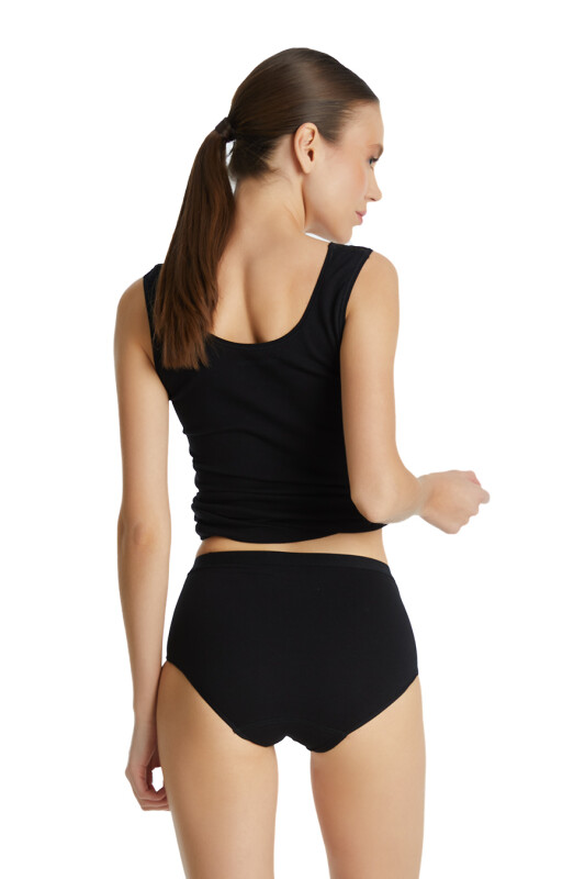 Kadın Slip Külot Dantelli Private 1316 - Siyah - 2