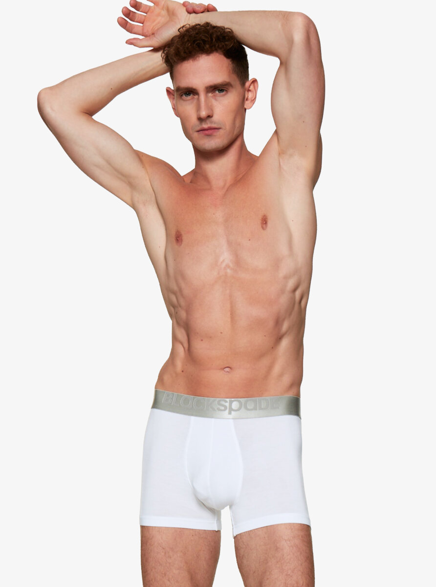 Erkek Modal Elastan Boxer Silver 9302 - Beyaz - 2