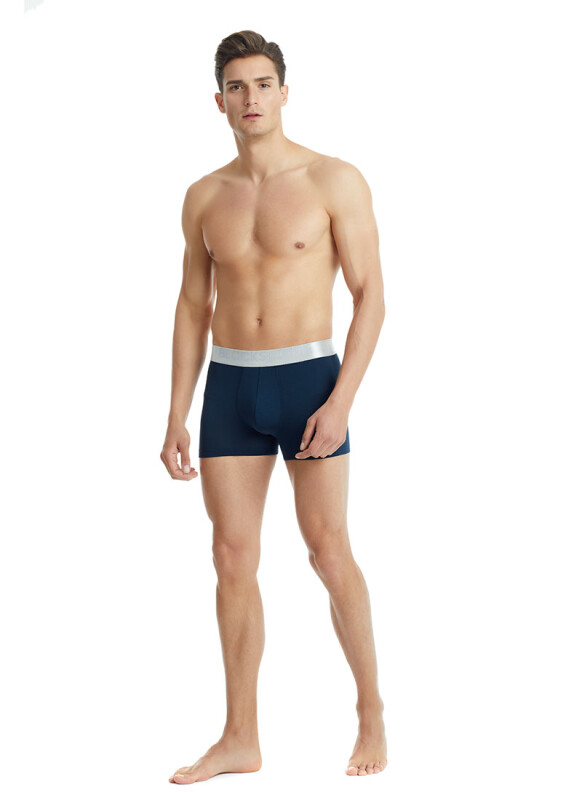 Erkek Modal Elastan Boxer Silver 9302 - Lacivert - 5