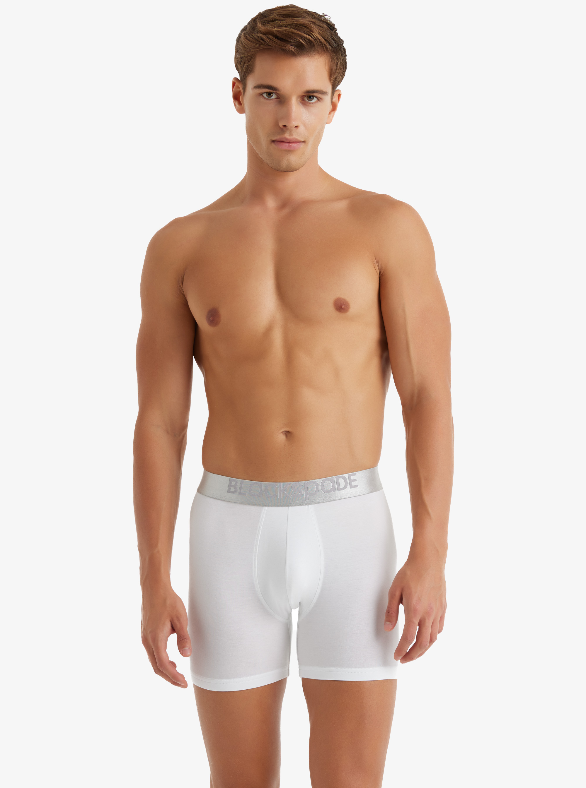 Erkek Modal Elastan Boxer Silver 9303 - Beyaz - 1