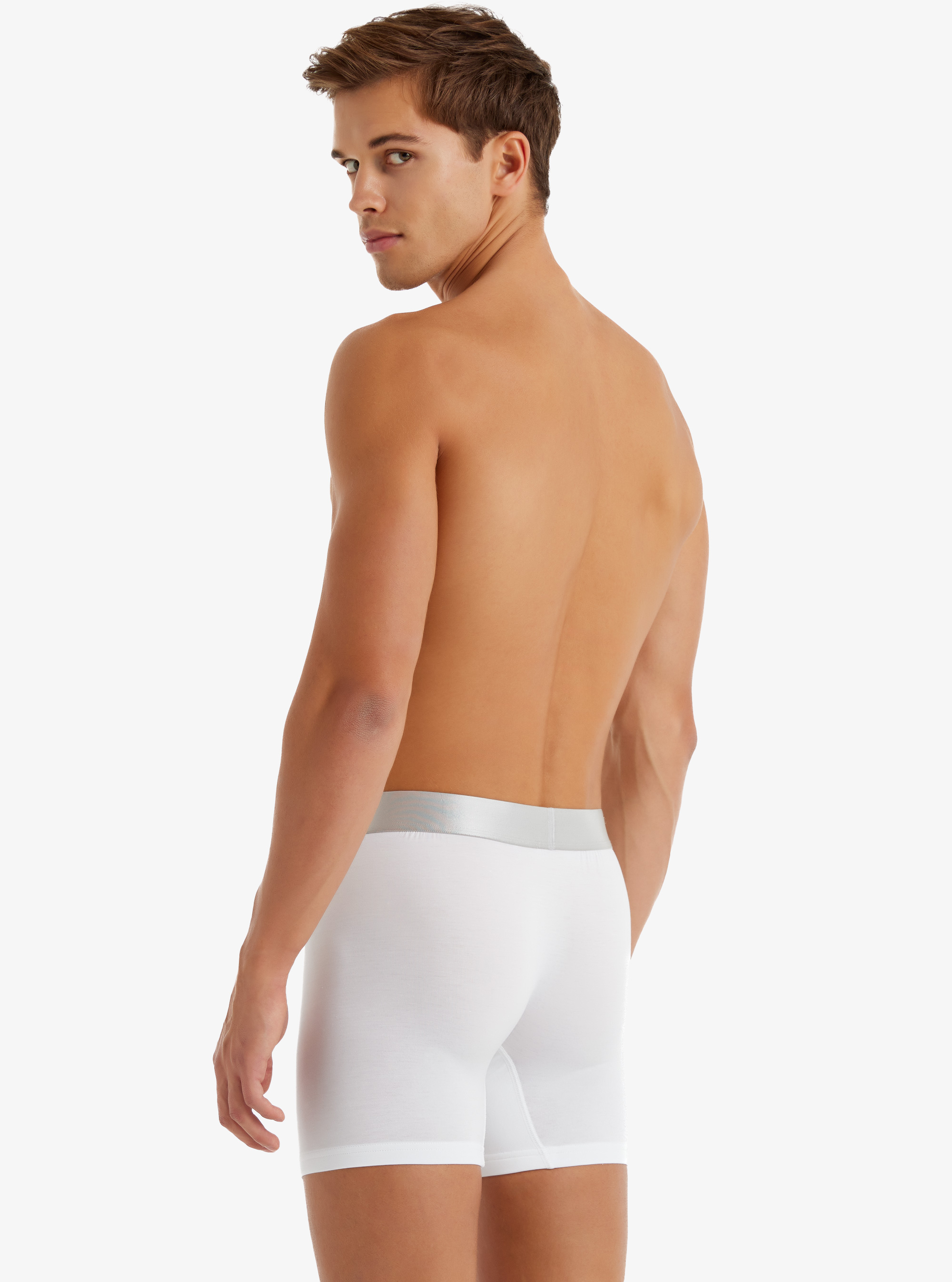 Erkek Modal Elastan Boxer Silver 9303 - Beyaz - 2