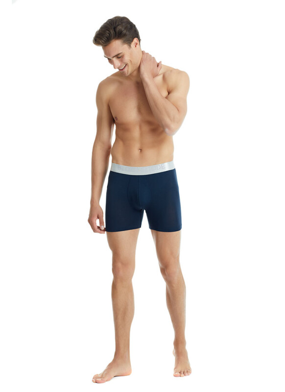 Erkek Modal Elastan Boxer Silver 9303 - Lacivert - 5