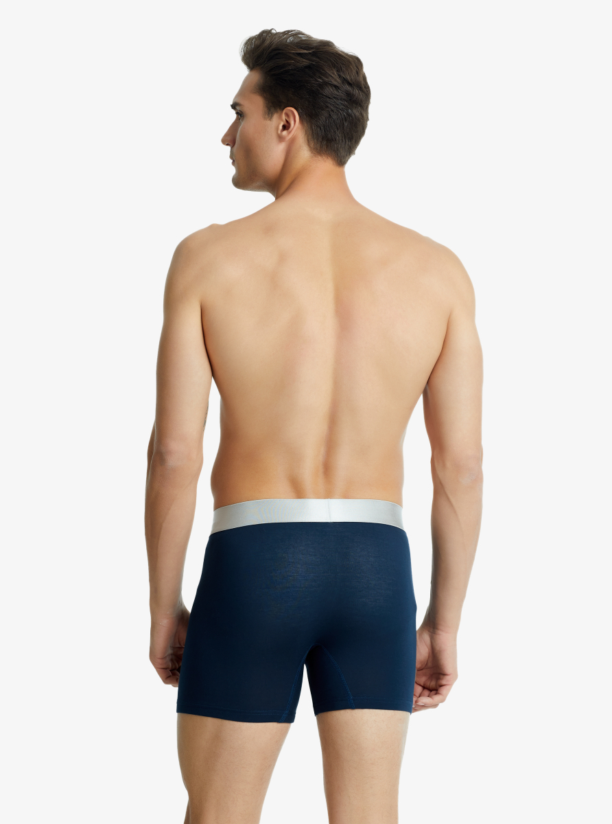 Erkek Modal Elastan Boxer Silver 9303 - Lacivert - 2