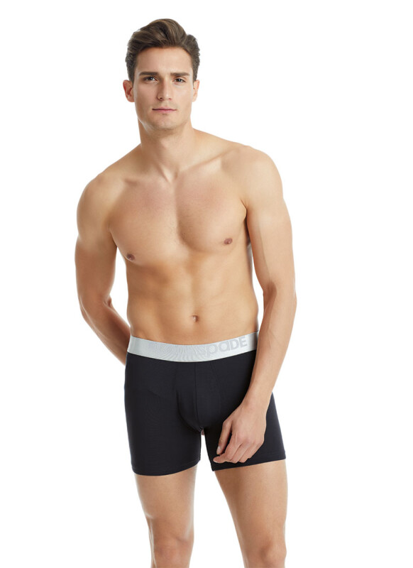 Erkek Modal Elastan Boxer Silver 9303 - Siyah - 5