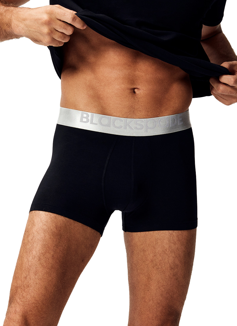 Erkek Modal Elastan Boxer Silver 9303 - Siyah - 2