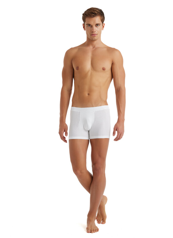Erkek Modal Elastan Boxer Silver 9310 - Beyaz - 3