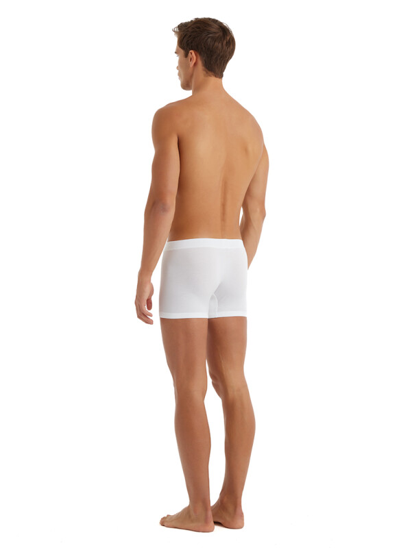Erkek Modal Elastan Boxer Silver 9310 - Beyaz - 4