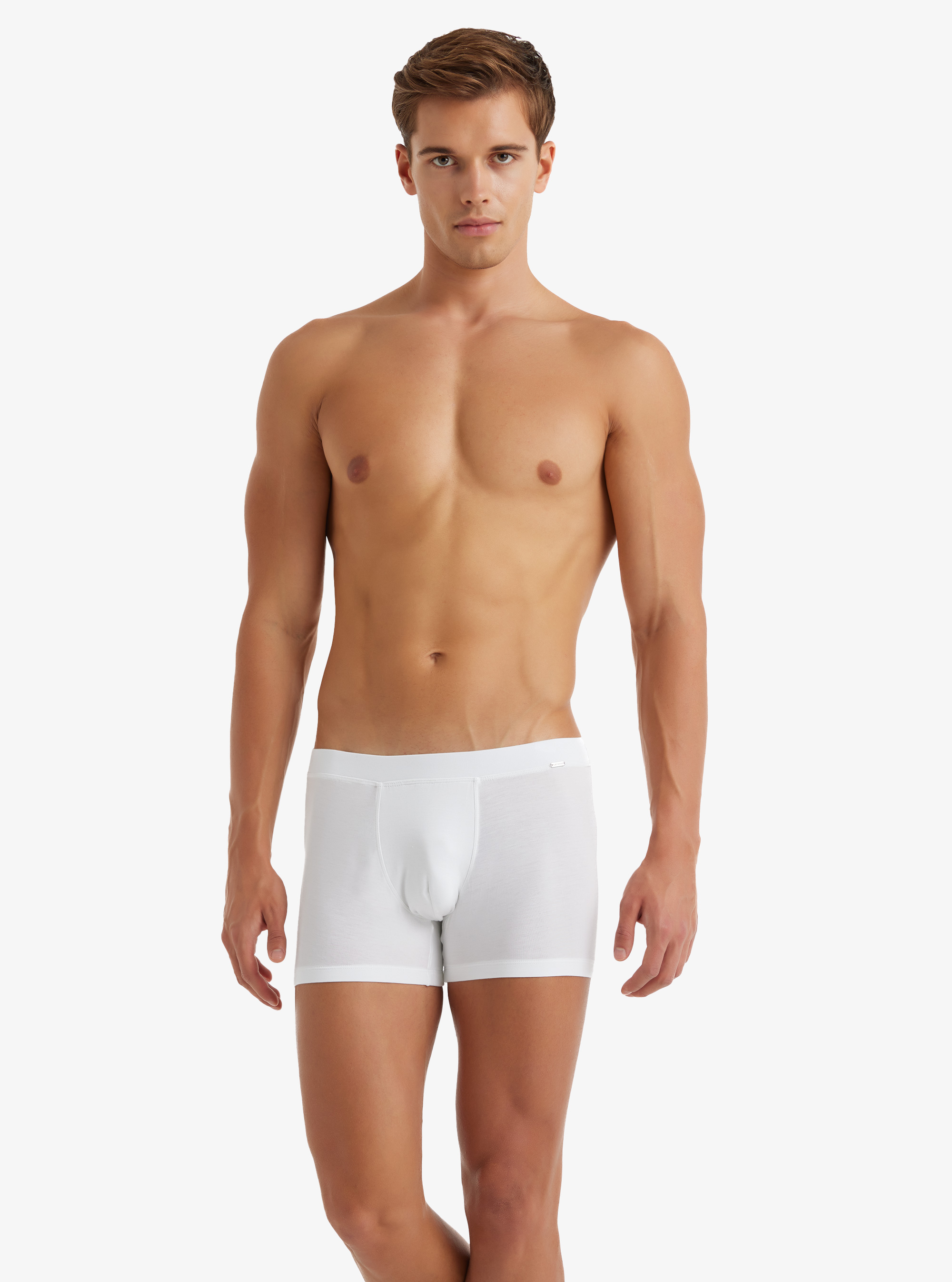 Erkek Modal Elastan Boxer Silver 9310 - Beyaz - 1