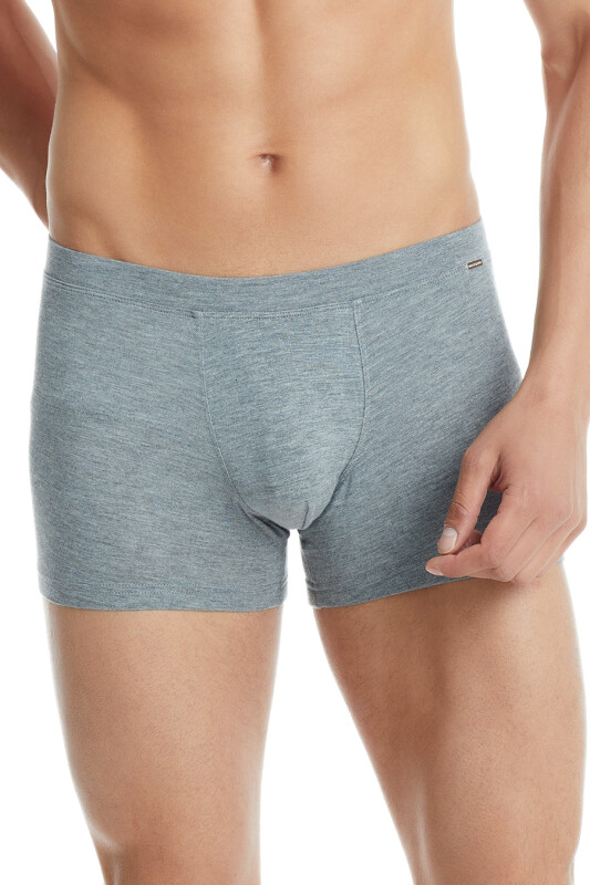 Erkek Modal Elastan Boxer Silver 9310 - Gri Melanj - 4