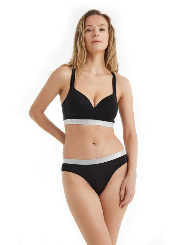 Kadın Spor Sütyen Silver 1626 - Siyah - Blackspade