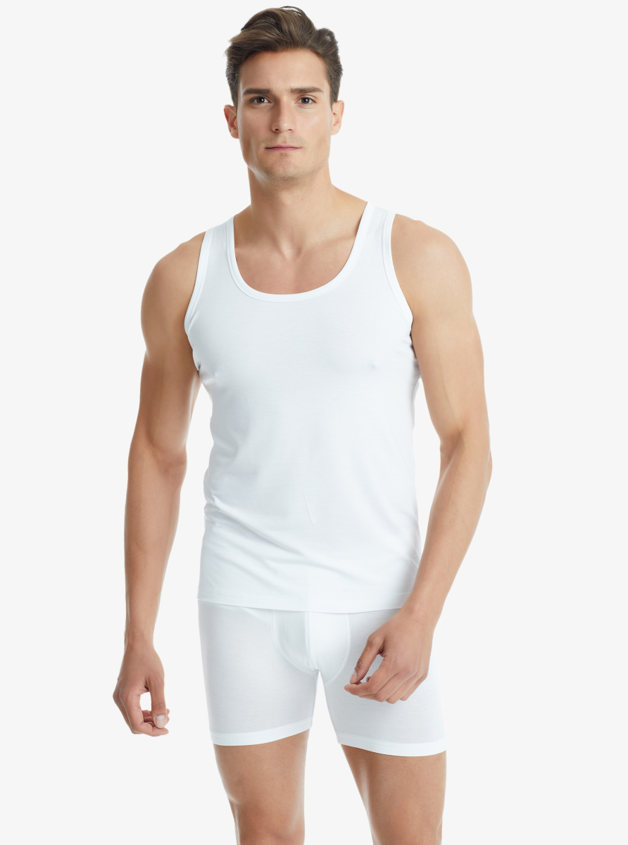 Erkek Atlet Silver 9305 - Beyaz - Blackspade