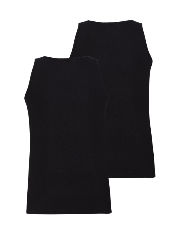 Erkek Atlet 2'li Paket Tender Cotton 9678 - Siyah - 2