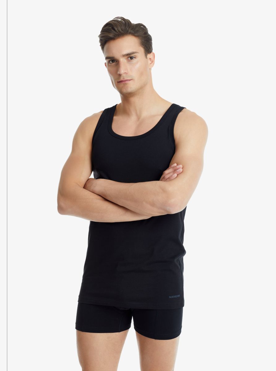 Erkek Atlet Tender Cotton 9238 - Siyah - Blackspade